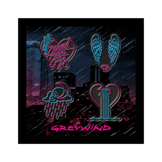 Severed Heart City Pin Set